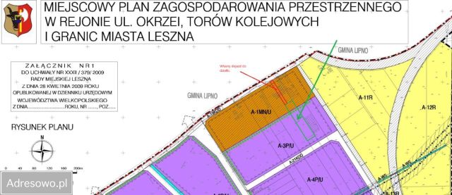 Działka budowlana Leszno, ul. Graniczna. Zdjęcie 1