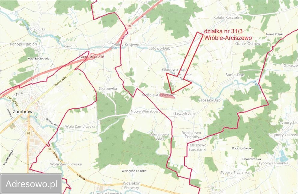 Działka rolna Wróble-Arciszewo. Zdjęcie 1