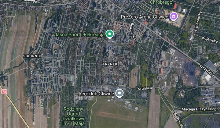 Działka rod Gliwice Trynek