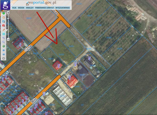 Działka budowlana Święta Katarzyna, ul. Miła. Zdjęcie 1