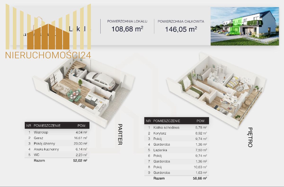 dom szeregowy, 3 pokoje Mińsk Mazowiecki, ul. gen. Władysława Andersa. Zdjęcie 23