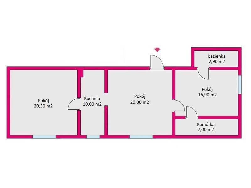 Mieszkanie 3-pokojowe Szymbark. Zdjęcie 3