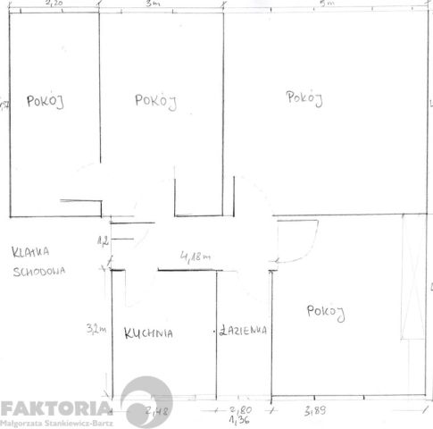 Mieszkanie 4-pokojowe Szczecin Pogodno, pl. Adama Mickiewicza. Zdjęcie 3
