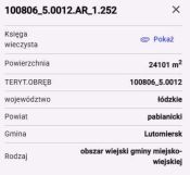 Działka rolna Jerwonice. Zdjęcie 1