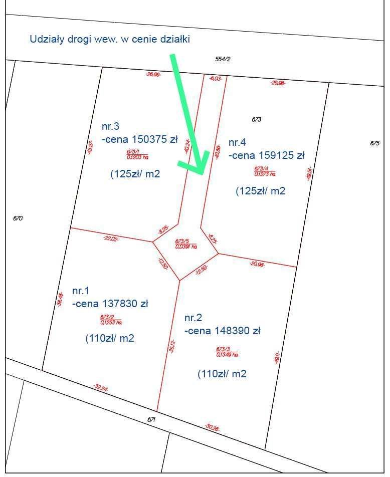 Działka budowlana Cisówka. Zdjęcie 2