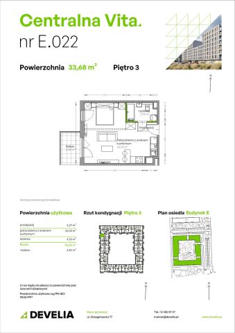 Mieszkanie 1-pokojowe Kraków Czyżyny, ul. Romana Ciesielskiego. Zdjęcie 14