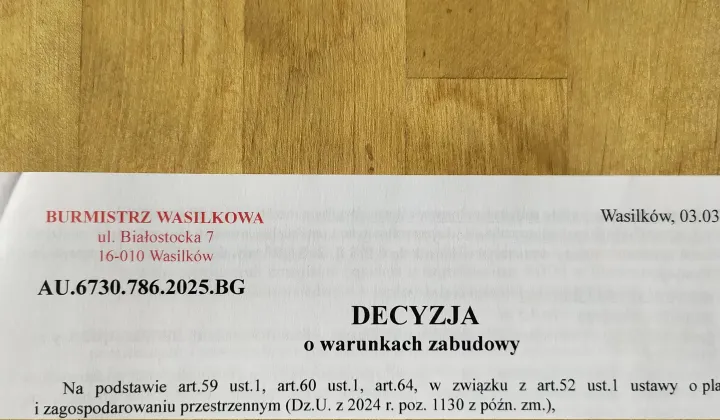 Działka budowlana Dąbrówki, ul. Nadawki