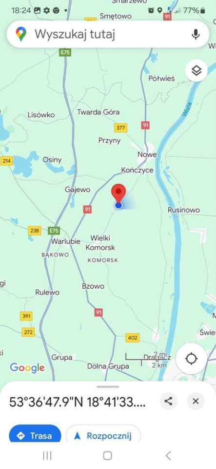 Działka rolno-budowlana Mały Komorsk. Zdjęcie 2
