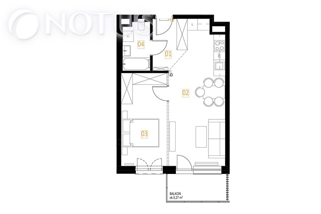 Mieszkanie 2-pokojowe Katowice Nikiszowiec. Zdjęcie 2