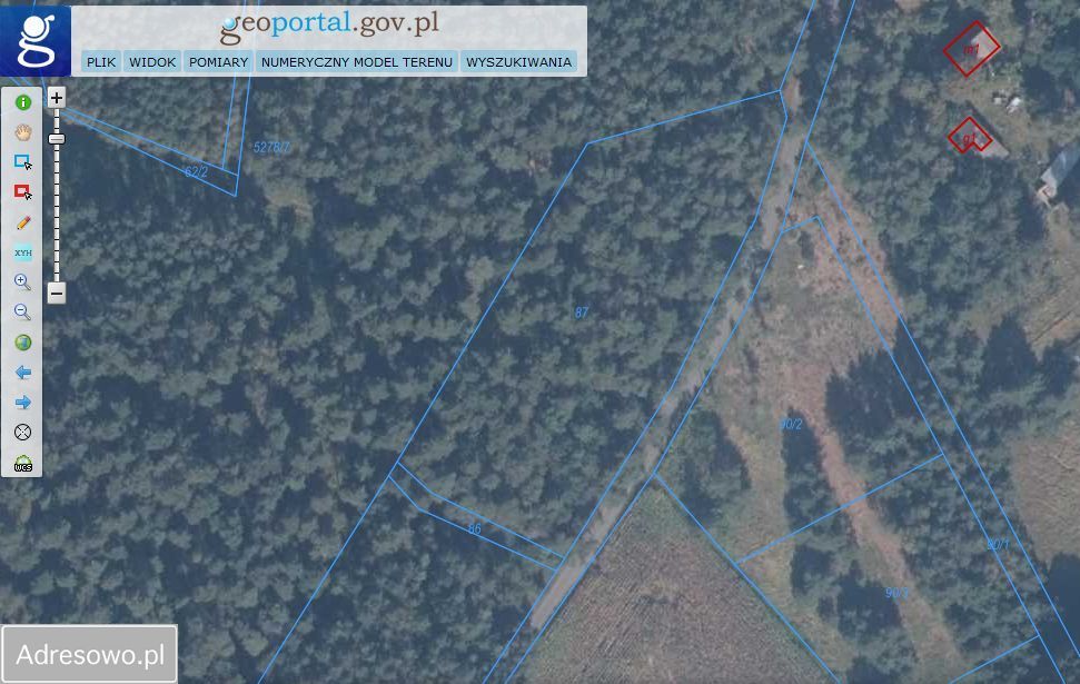 Działka leśna Białkowo. Zdjęcie 2