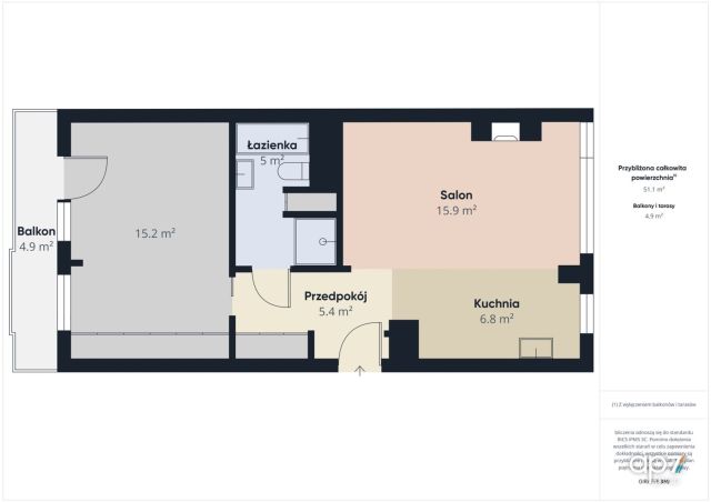 Mieszkanie 2-pokojowe Kraków Prądnik Biały, ul. Zuchów. Zdjęcie 18