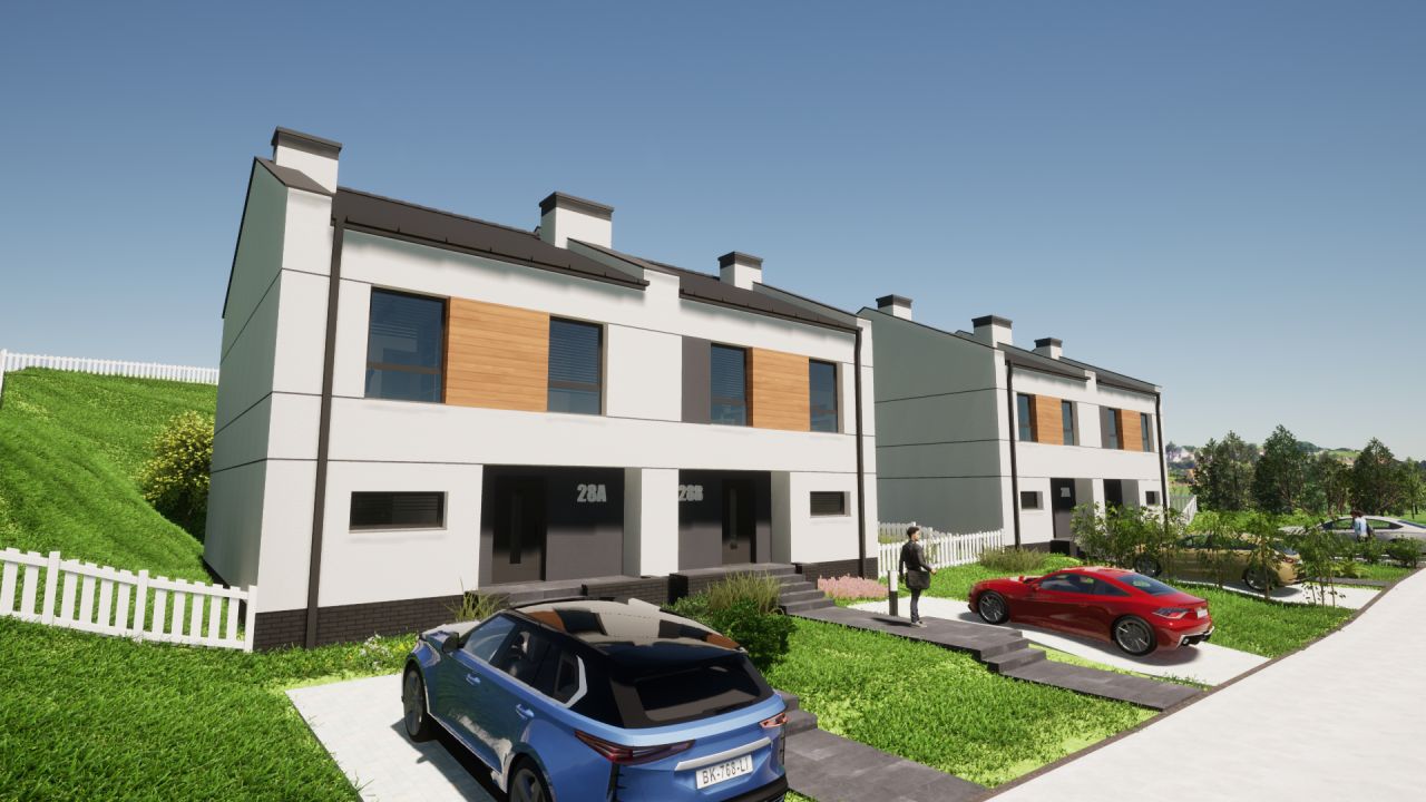 bliźniak, 4 pokoje Gryfino, ul. Aleksandra Fredry. Zdjęcie 2