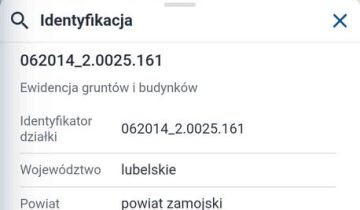 Działka rekreacyjna Wólka Panieńska