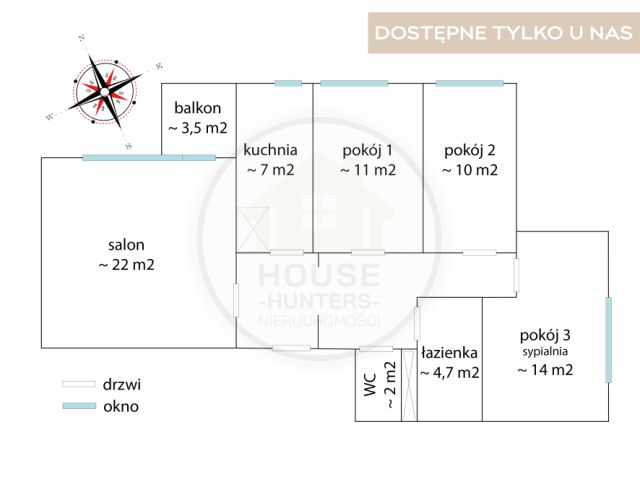 Mieszkanie 4-pokojowe Kraków Prokocim, ul. Ludwika Rydygiera. Zdjęcie 14