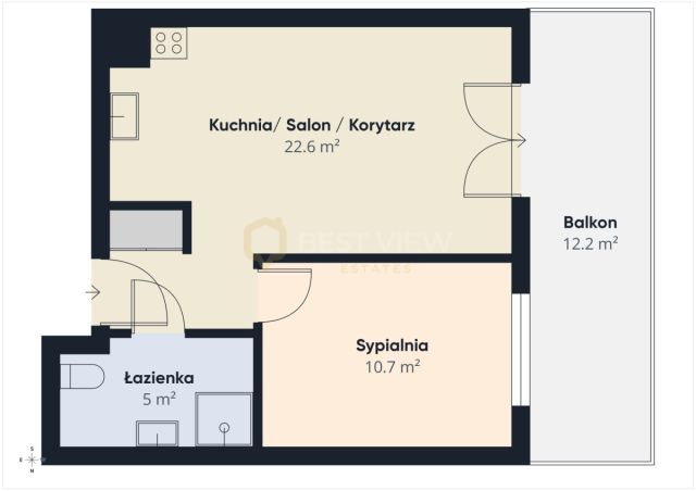 Mieszkanie 2-pokojowe Warszawa Wilanów, ul. Zdrowa. Zdjęcie 9