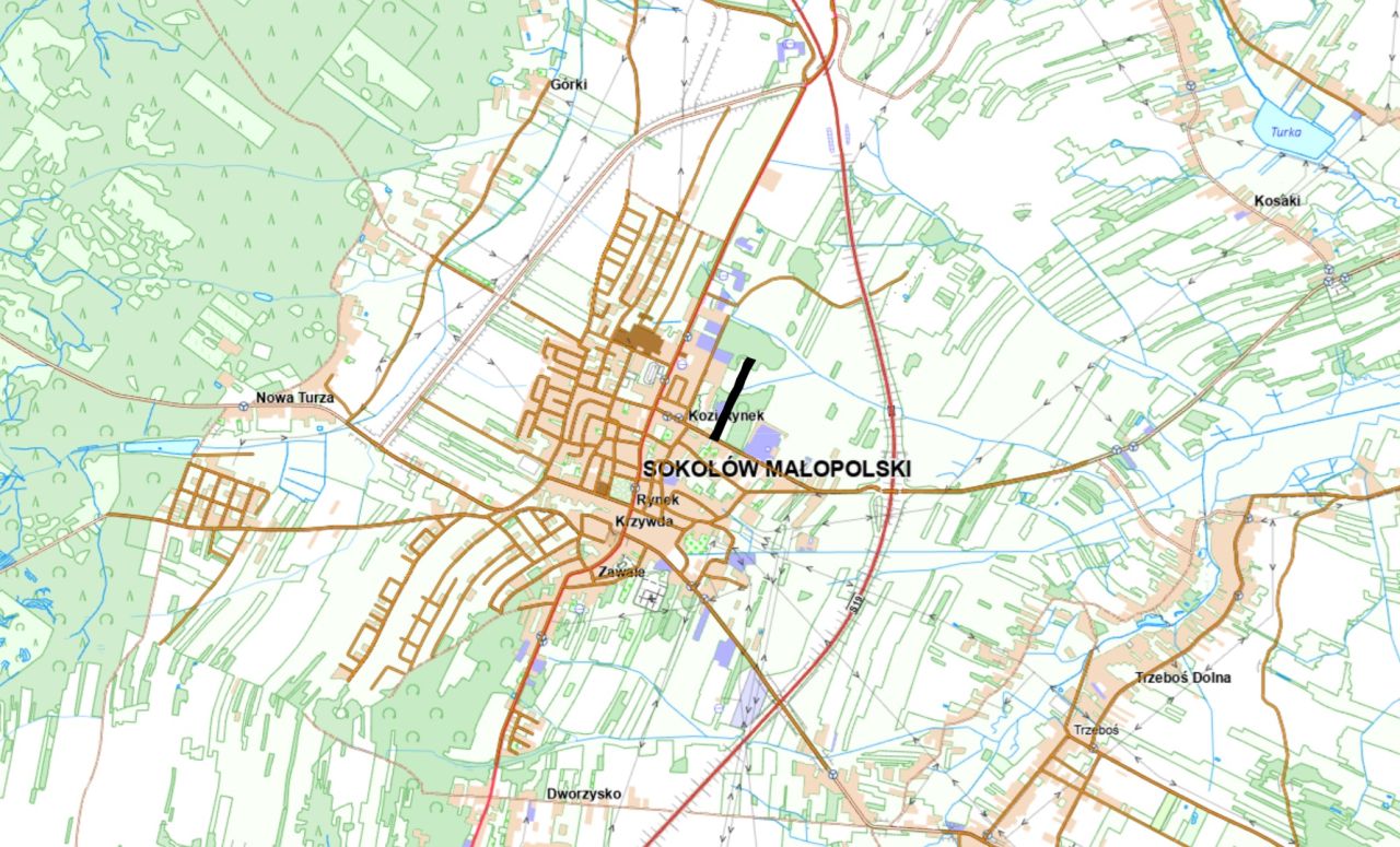 Działka inwestycyjna Sokołów Małopolski, ul. Tysiąclecia. Zdjęcie 2