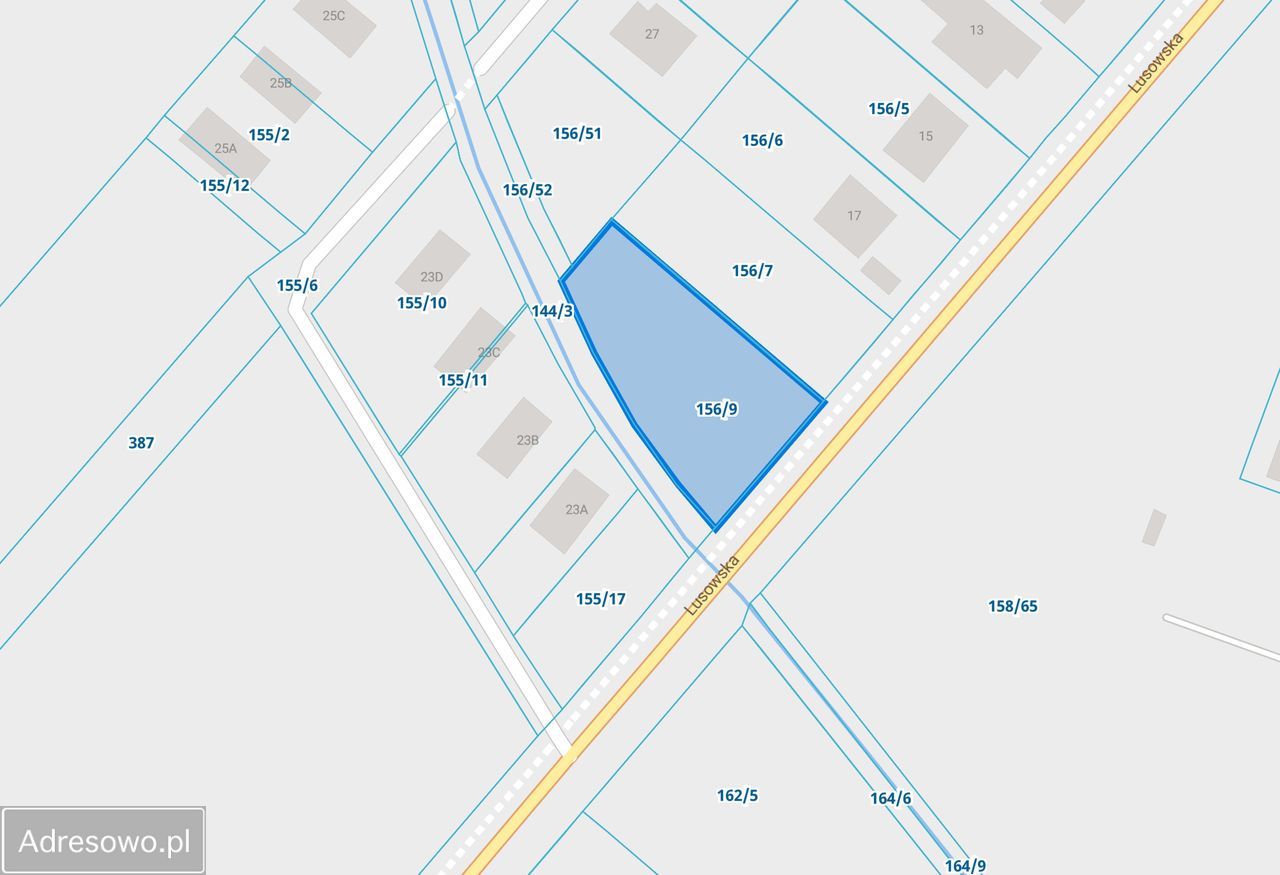 Działka budowlana Sady, ul. Lusowska. Zdjęcie 2