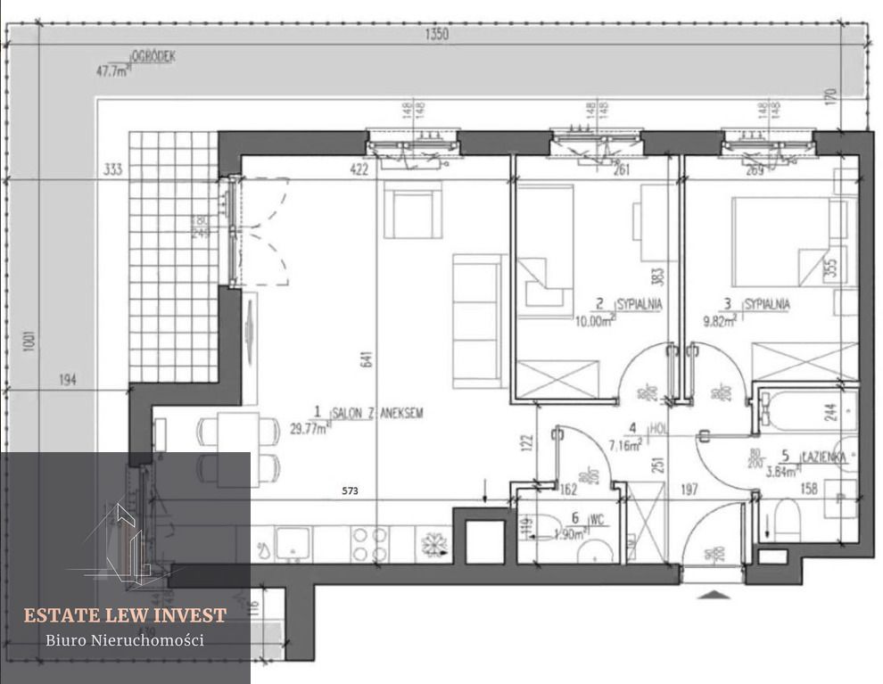 Mieszkanie 3-pokojowe Kraków Podgórze, ul. Myśliwska. Zdjęcie 25