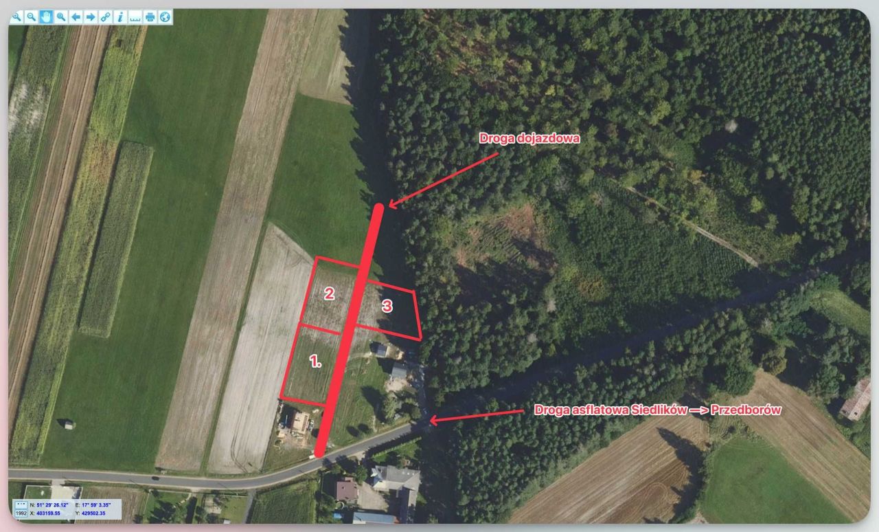 Działka budowlana Siedlików. Zdjęcie 5