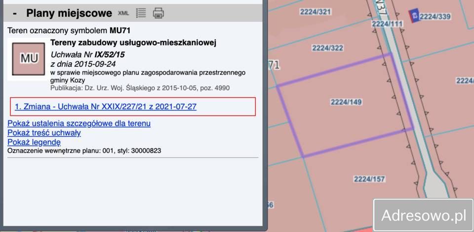 Działka budowlana Kozy, ul. Lipowa. Zdjęcie 3