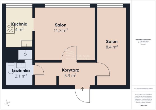 Mieszkanie 2-pokojowe Olsztyn, ul. Dworcowa. Zdjęcie 11