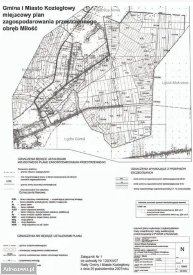 Działka budowlana Miłość, ul. Folwarczna. Zdjęcie 3