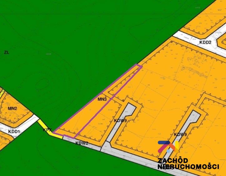 Działka budowlana Zielona Góra Stary Kisielin. Zdjęcie 2