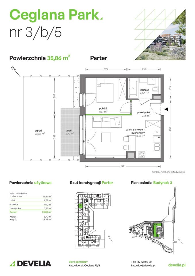 Mieszkanie 2-pokojowe Katowice Brynów, ul. Ceglana. Zdjęcie 7
