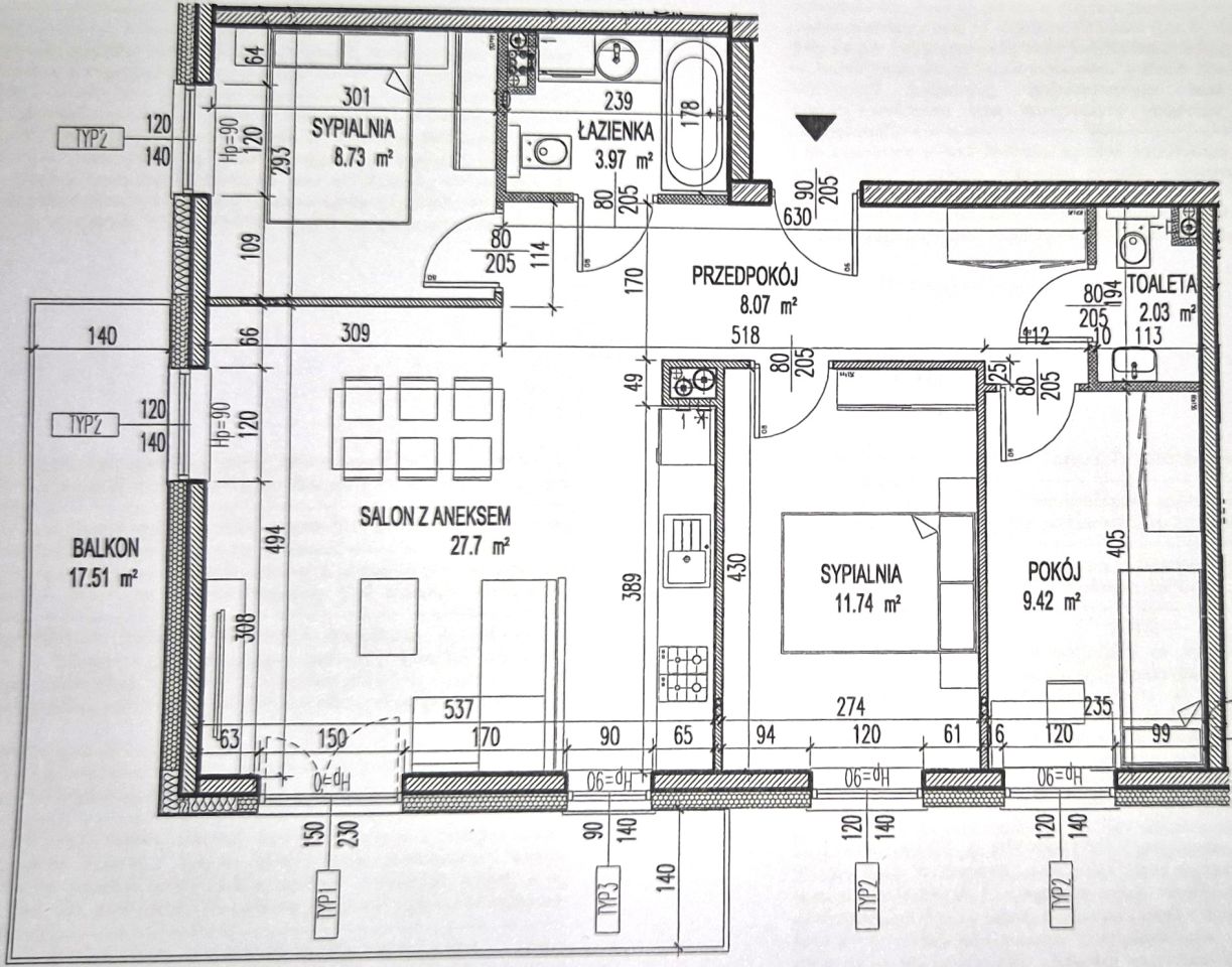 Mieszkanie 4-pokojowe Toruń Stawki, ul. Okólna. Zdjęcie 15