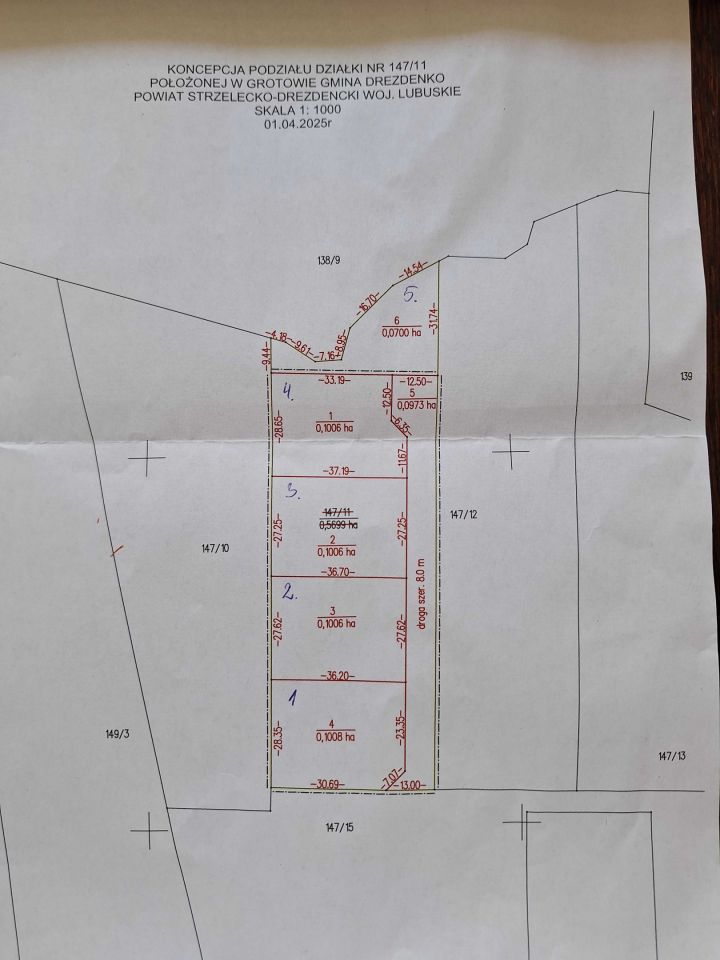 Działka budowlana Grotów. Zdjęcie 1