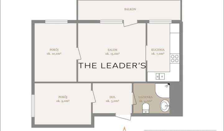 Mieszkanie 3-pokojowe Warszawa Śródmieście, ul. Mokotowska