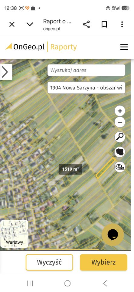 Działka rolno-budowlana Sarzyna. Zdjęcie 1