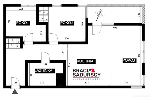 Mieszkanie 3-pokojowe Kraków Prądnik Biały, al. 29 Listopada. Zdjęcie 26