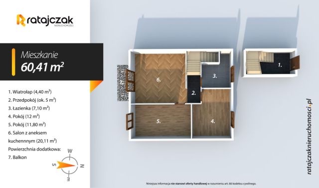 Mieszkanie 3-pokojowe Wejherowo, ul. Kazimierza Dzięcielskiego. Zdjęcie 20