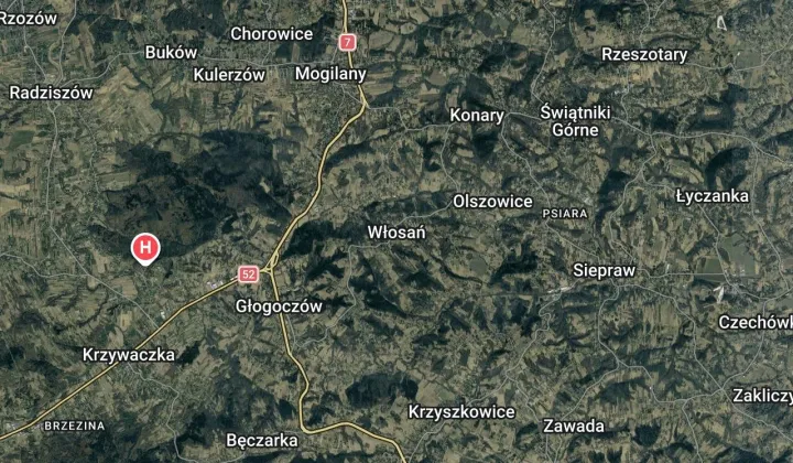 Działka rolna Włosań