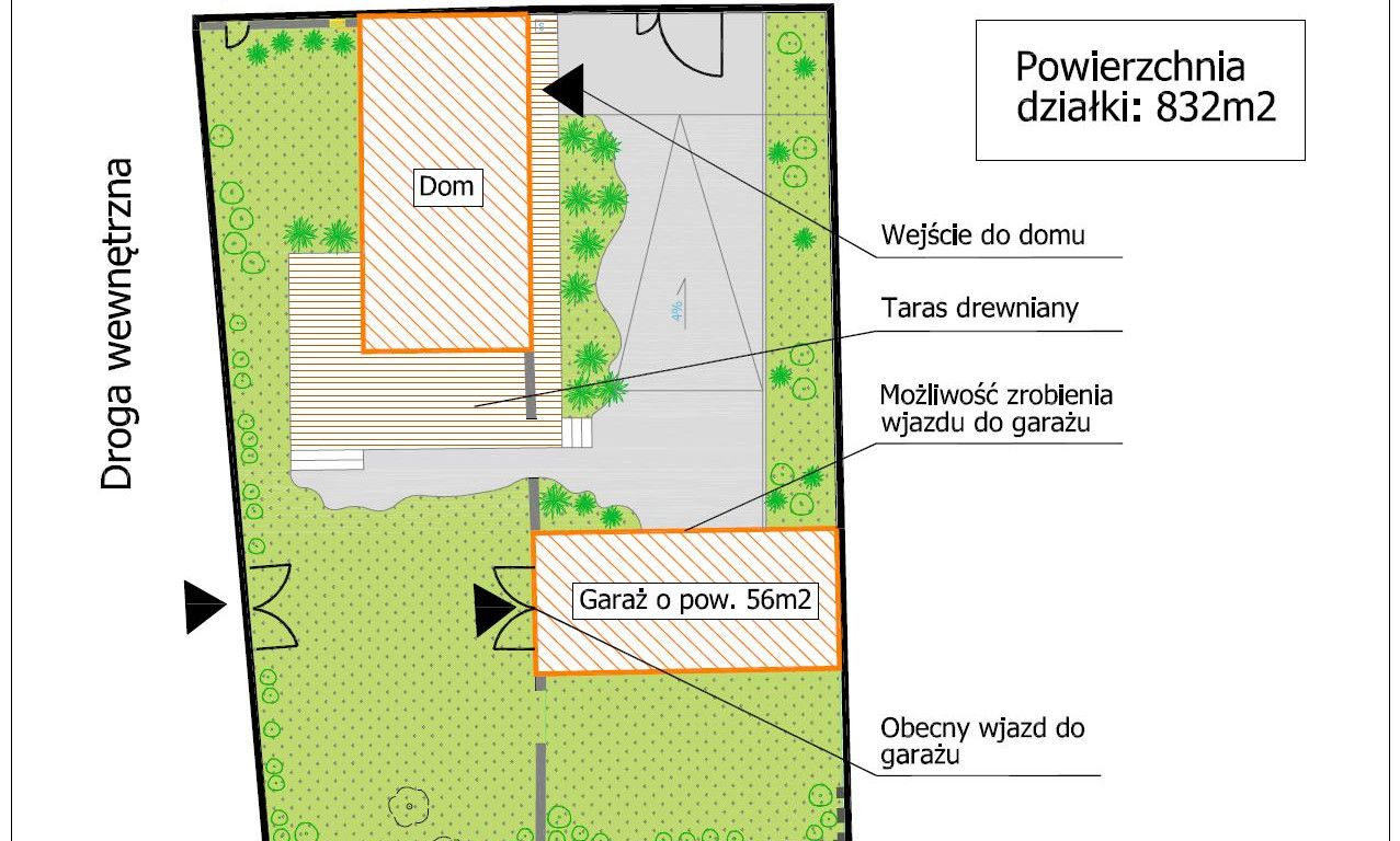 dom wolnostojący, 4 pokoje Owińska, ul. Poprzeczna. Zdjęcie 1