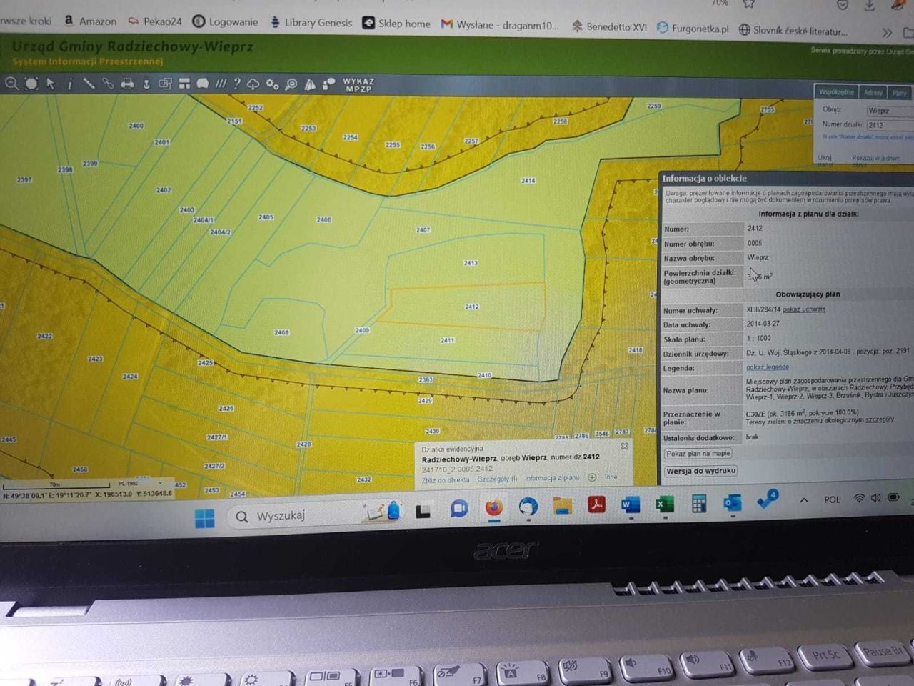 Działka inwestycyjna Wieprz. Zdjęcie 2