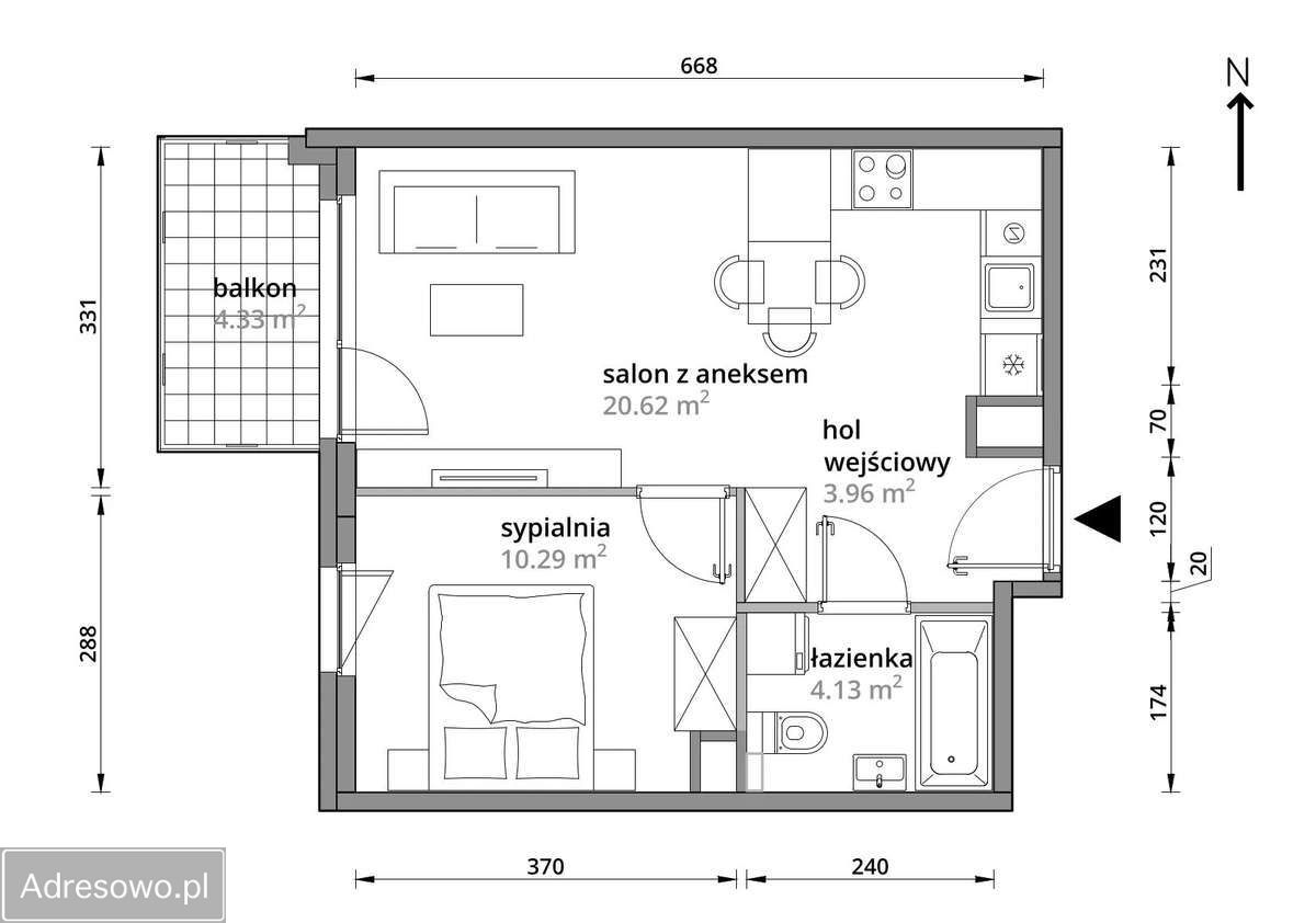 Mieszkanie 2-pokojowe Warszawa Praga-Południe, ul. Siennicka. Zdjęcie 12