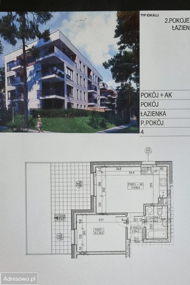 Mieszkanie 2-pokojowe Toruń Wrzosy, ul. Konrada Grasera. Zdjęcie 9