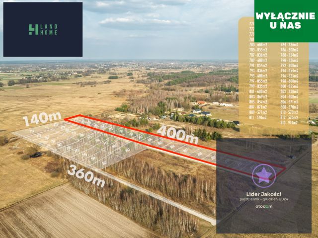 Działka budowlana Kąck. Zdjęcie 1