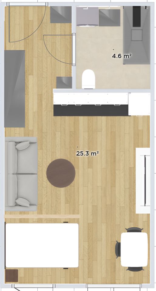 Mieszkanie 1-pokojowe Kraków Płaszów, ul. Mierzeja Wiślana. Zdjęcie 7