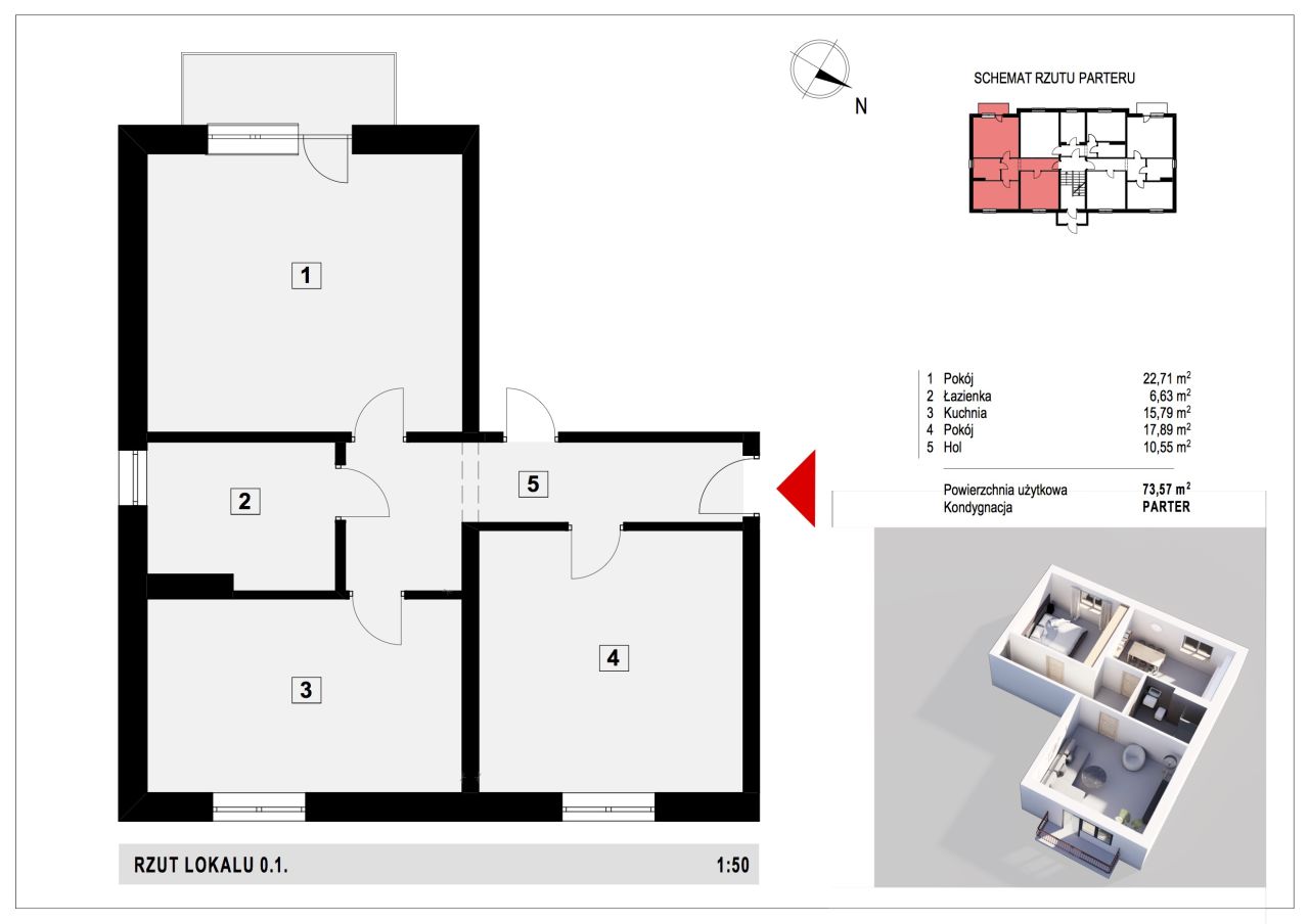 Mieszkanie 2-pokojowe Brodnica, ul. Zakątek. Zdjęcie 6