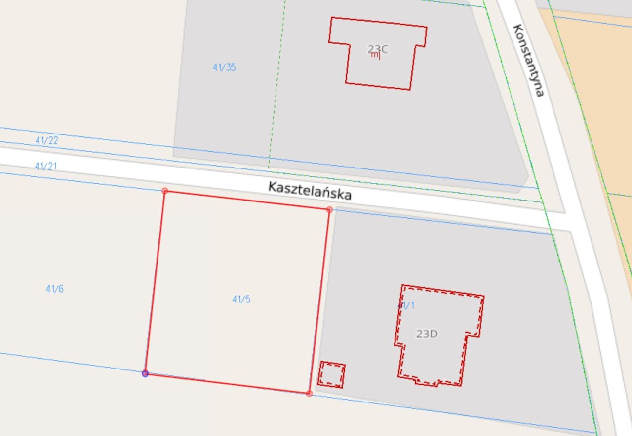 Działka budowlana Konstantyna, ul. Kasztelańska. Zdjęcie 2