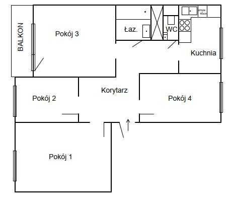 Mieszkanie 4-pokojowe Kielce KSM, ul. Romualda. Zdjęcie 8