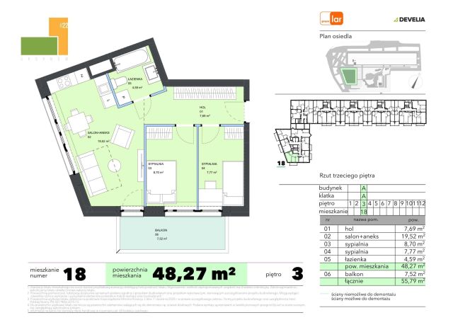 Mieszkanie 3-pokojowe Warszawa Ursynów, ul. Józefa Feliksa Ciszewskiego. Zdjęcie 4