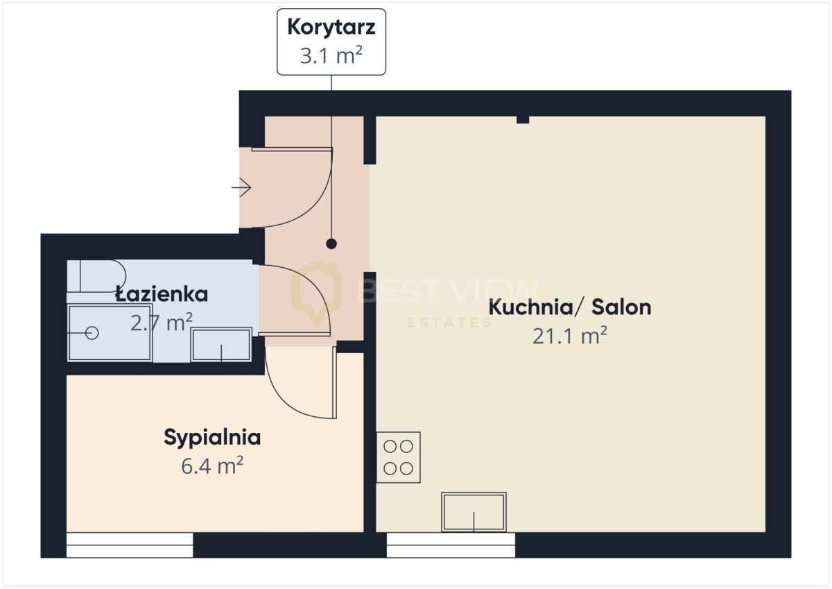 Mieszkanie 2-pokojowe Warszawa Śródmieście, ul. gen. Władysława Andersa. Zdjęcie 14