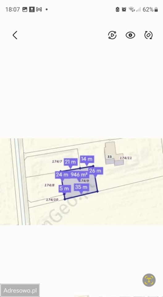 Działka budowlana Dąbrowa. Zdjęcie 3