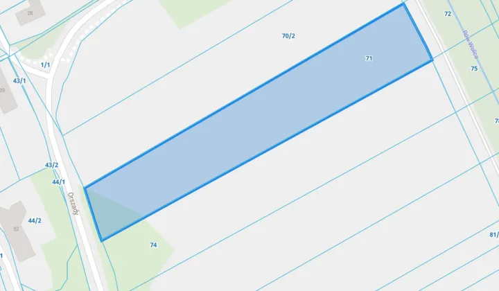 Działka budowlana Warszawa Wilanów, ul. Orszady