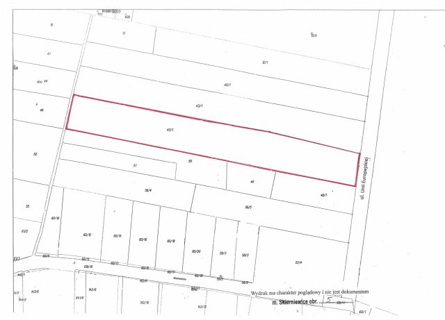 Działka inwestycyjna Skierniewice Centrum, ul. Unii Europejskiej. Zdjęcie 1
