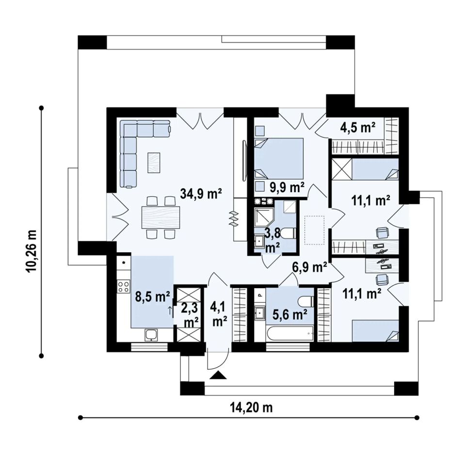 dom wolnostojący, 4 pokoje Borzestowska Huta. Zdjęcie 26